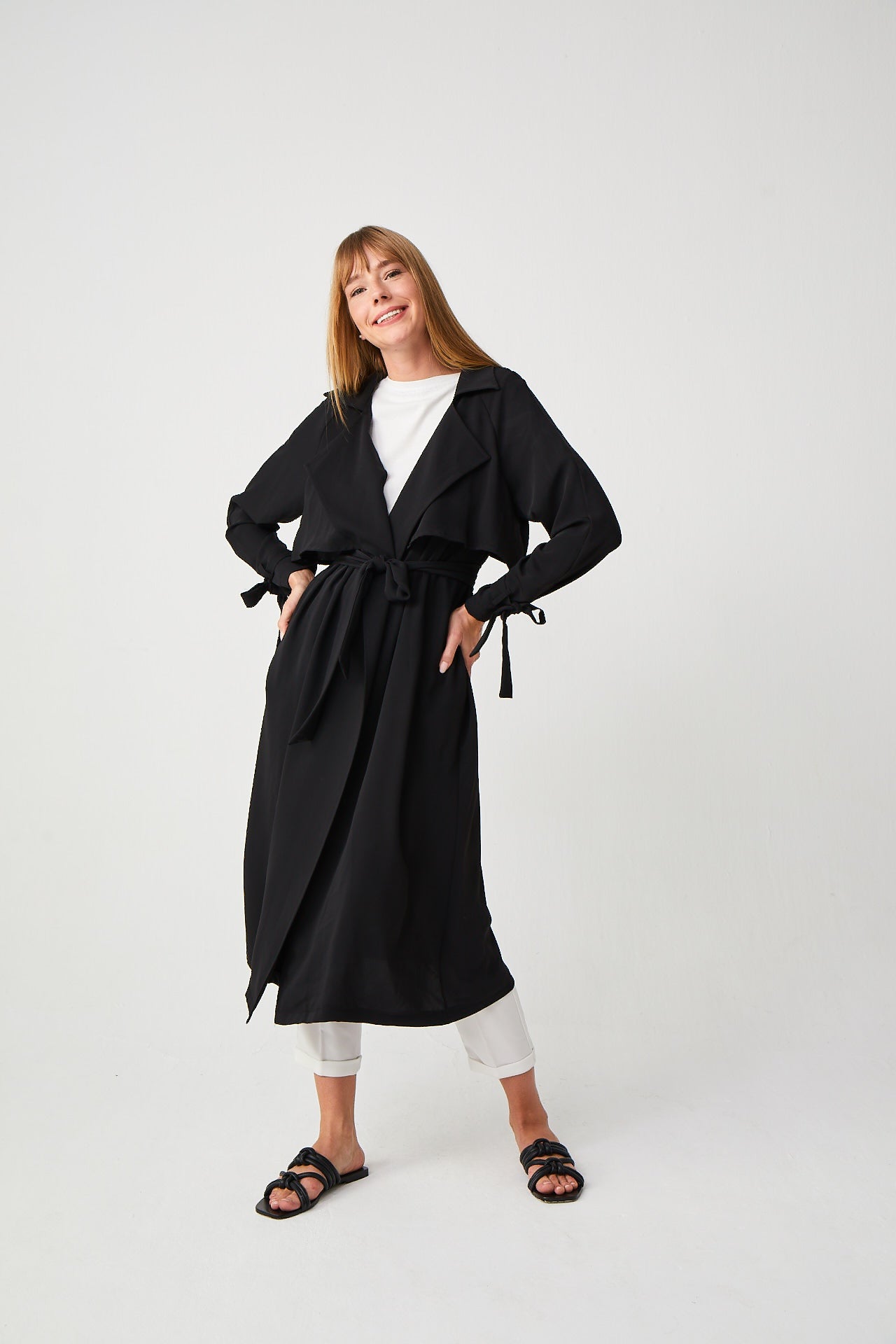 Adriana Trench Siyah